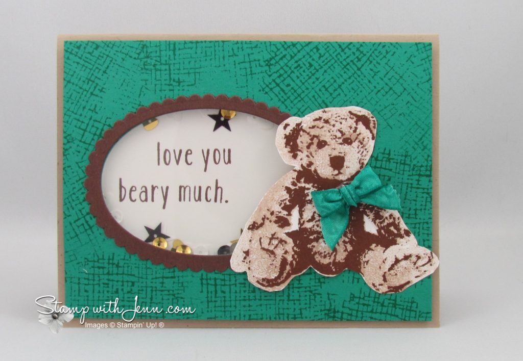 baby bear shaker card