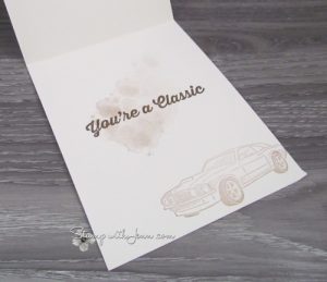 Masculine Geared Up Garage Card | Stamp with Jenn