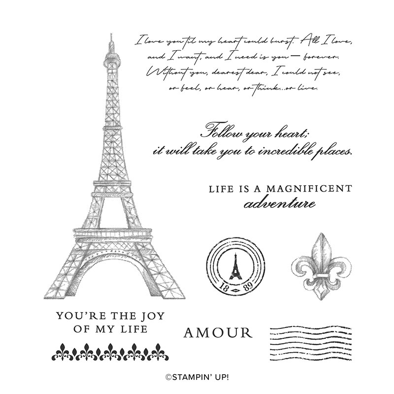 Parisian beauty stamp set