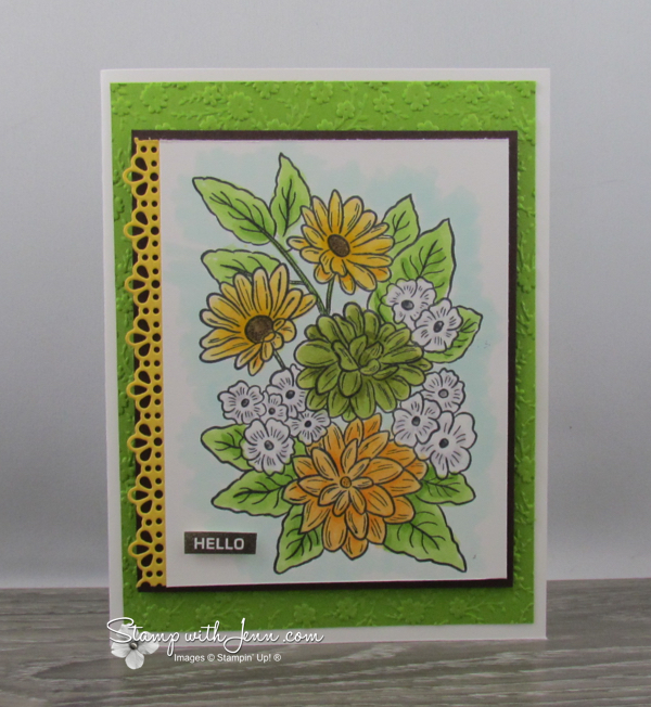 Ornate Style Stamp Set in Green