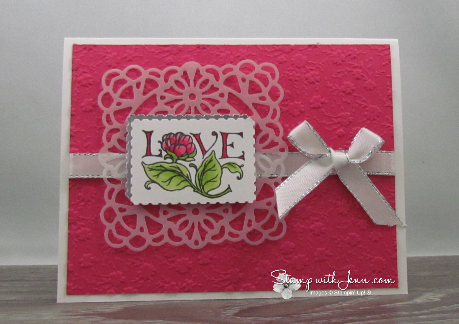 wedding card using Posted for you stamp set
