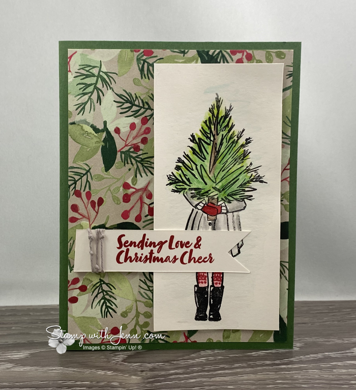 delivering cheer christmas card stampin up
