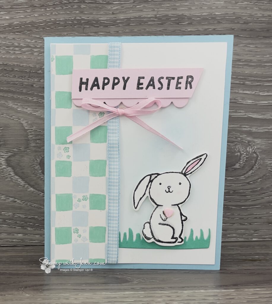 Adorable Easter Bunny Card with Stampin' Up's Easter Basket Bundle ...
