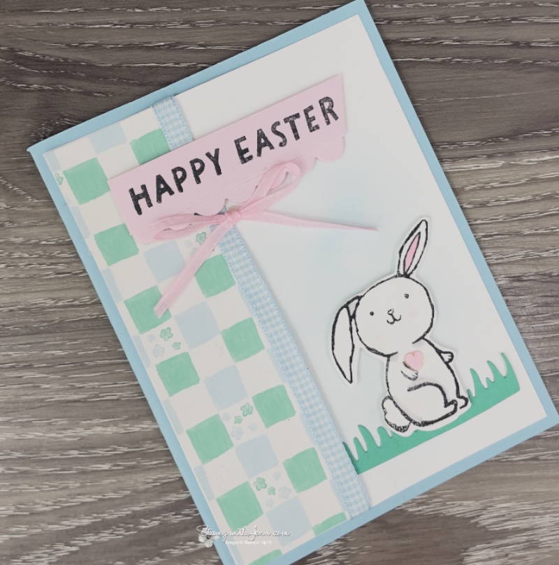 Adorable Easter Bunny Card with Stampin' Up's Easter Basket Bundle ...