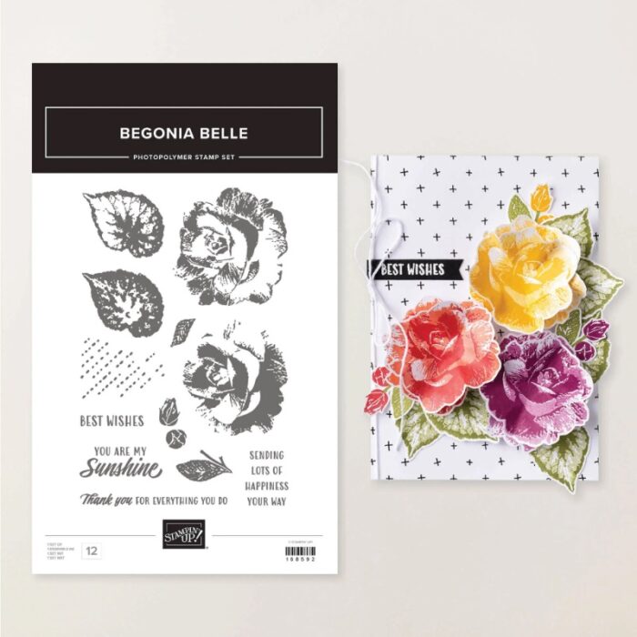 Begonia Belle Stamp Set for $7 for Product of the Month