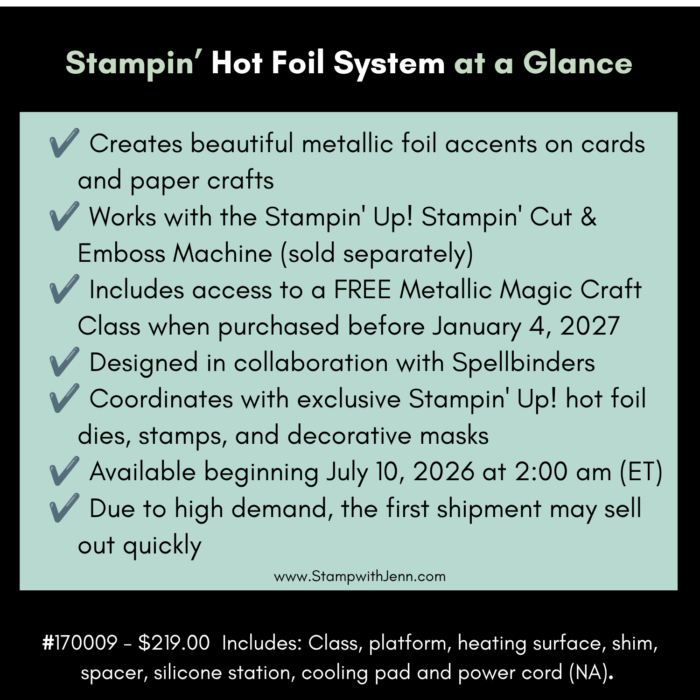 Stampin’ Hot Foil System & Craft Class (3)