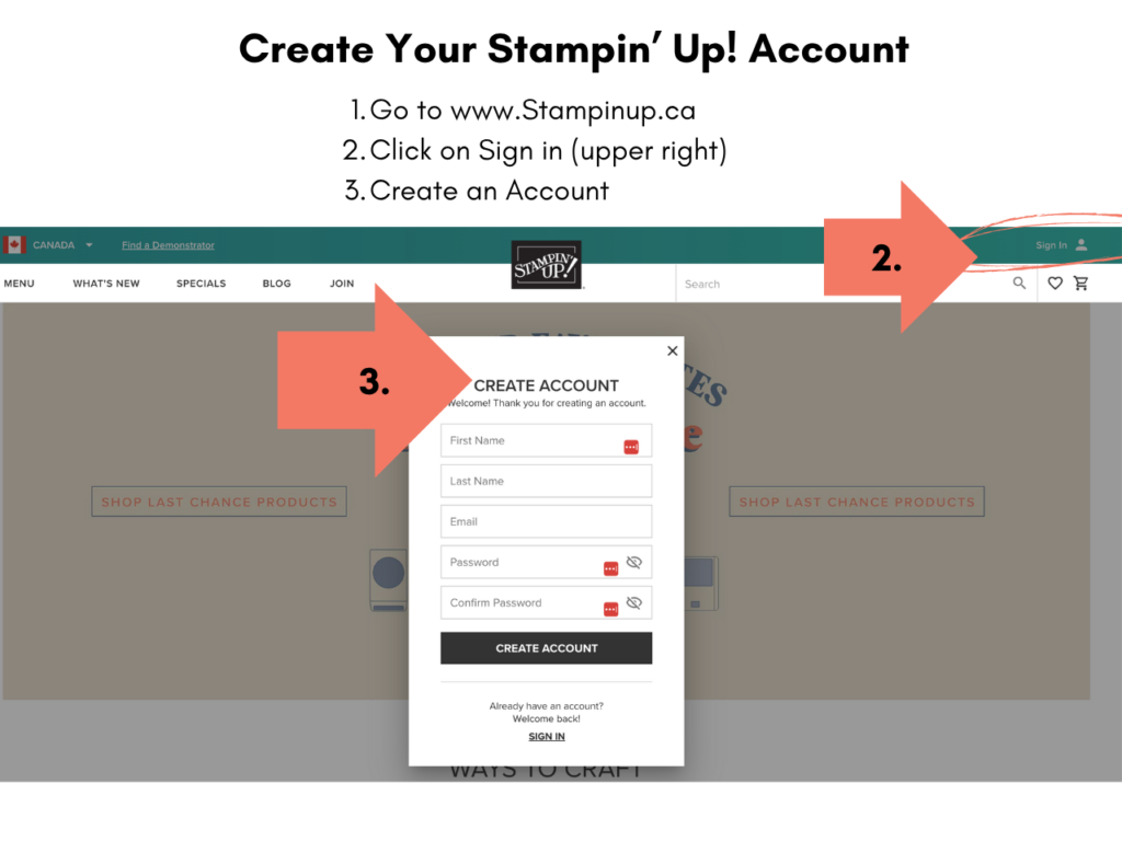 Creating Your Stampin' Up! Account (T)