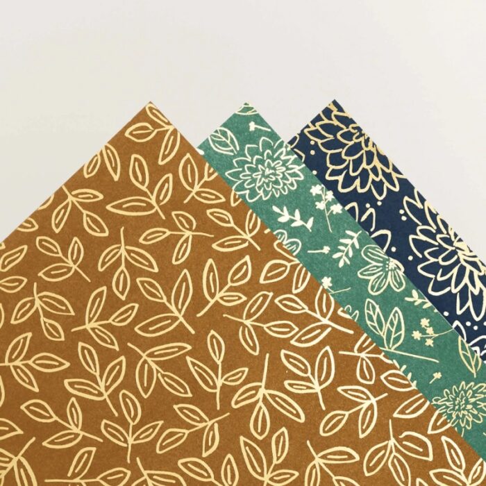 Luxe Foliage Specialty Designer Series Paper with gold foil accents