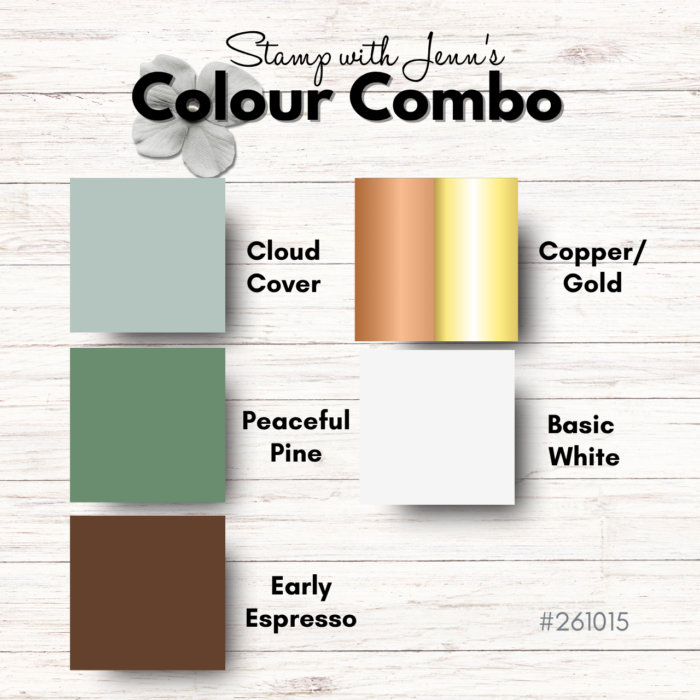 Soft winter and Christmas card colour combination