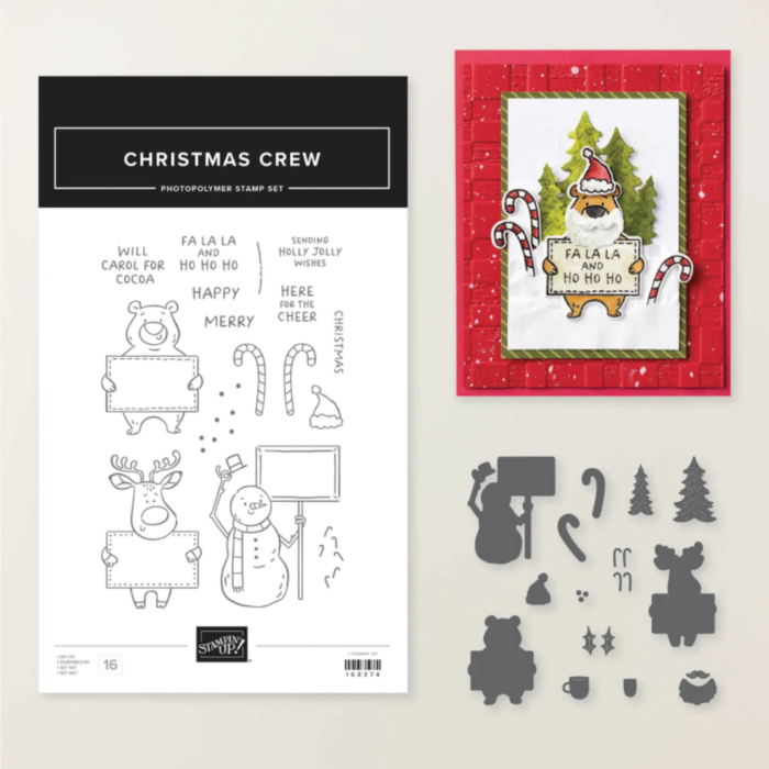 Stampin' Up! Christmas Crew stamp set and coordinating dies