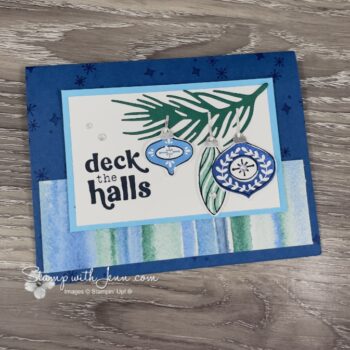 festive cheer ornament blue side