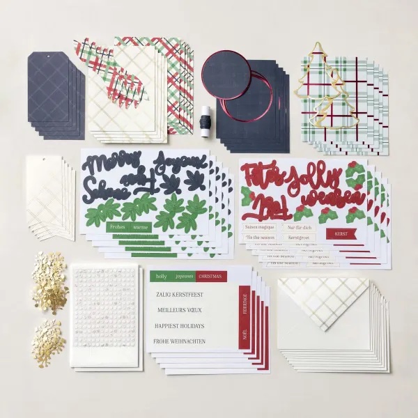 festive plaid kit contents