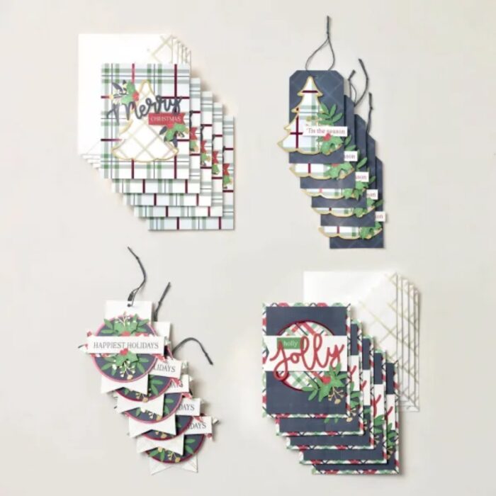 festive plaid pop ups kit
