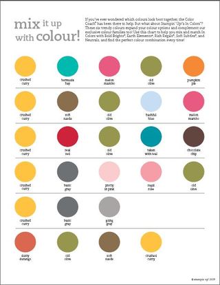 In colour colour chart 2009