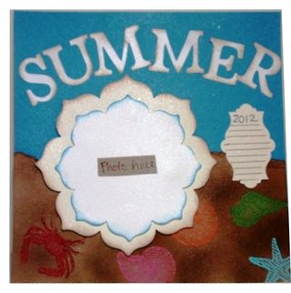 Summer scrapbook page