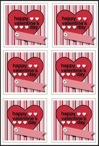 Picture of printable valentine sheet